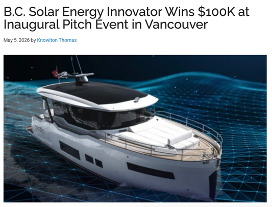 B.C. Solar Energy Innovator Wins $100K at Inaugural Pitch Event in Vancouver